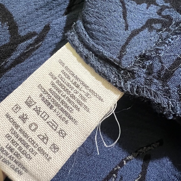 Like New ✵☽Free People☾✵ Navy Blue + Black Floral Swing Tunic Mini Dress | Small - Picture 11 of 14